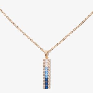 NWT VINCE CAMUTO Blue Ombré CZ Necklace